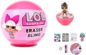 LOL Surprise bal met gum figuur - accessoires - potloden  - lol surprise omg