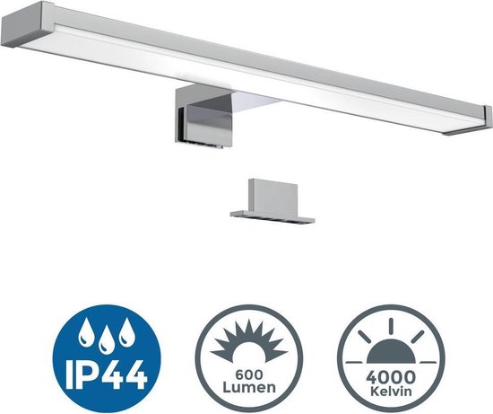 B.K.Licht - LED Spiegellamp - badkamerlamp - spiegelverlichting - l:40cm -  IP44 -... | bol.com