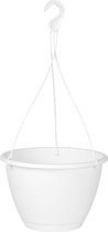 Algarve Hangpot - Plantenbak/bloempot - Wit - H17,5 cm x B31 cm L31 cm - UV bestendig - Artevasi