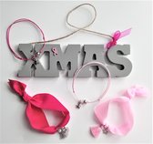 Jewellicious Designs Xmas armbandjes Pink Ribbon – Cadeauset - roze
