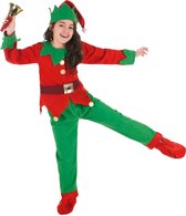 WELLY INTERNATIONAL - Kerstelf kostuum voor kinderen - 104/116 (4-6 jaar)