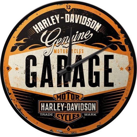Harley-Davidson Garage Wandklok 30 cm