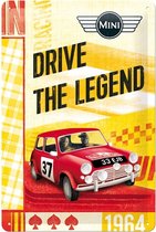 Mini: Drive The Legend Tinnen Bordje