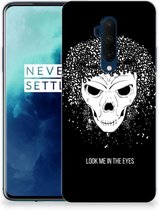 Silicone Back Case OnePlus 7T Pro Skull Hair
