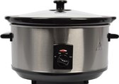 RVS slowcooker 3,5 Liter ovaal