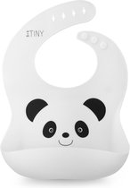 Mr & Mrs Tiny siliconen slabbetje voor baby's wit