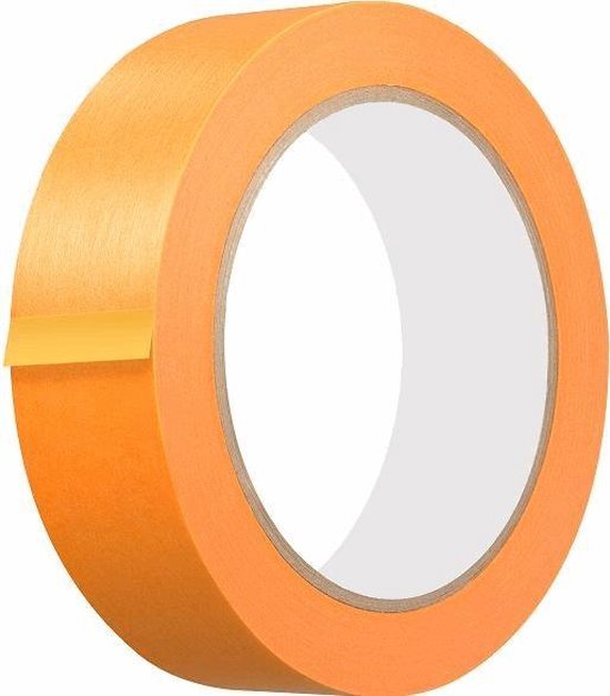 WSH Schilderstape Washi tape plakband, 24mm breed x 50 meter - Oranje -  Fineline -... | bol.com