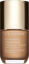 Clarins Everlasting Youth Fluid - Foundation - 108.5 Cashew - 30 ml