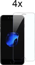 iPhone 7 plus screenprotector - Beschermglas iPhone 8 plus screenprotector - iPhone 6 plus screenprotector - iPhone 6s plus screen protector glas - 4 stuks