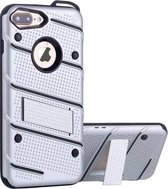 Armor Stand hoesje voor iPhone 7 Zilver