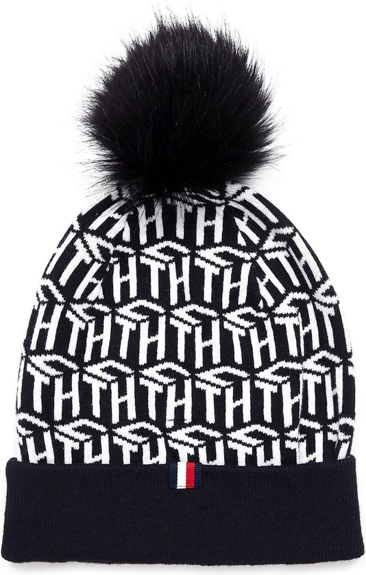 Tommy Hilfiger Cube Knit (fashion) - Maat One size - Vrouwen - zwart/wit | bol.com