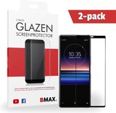 2-pack BMAX Glazen Screenprotector Sony Xperia 1  Full Cover Glas / Met volledige dekking / Beschermglas / Tempered Glass / Glasplaatje
