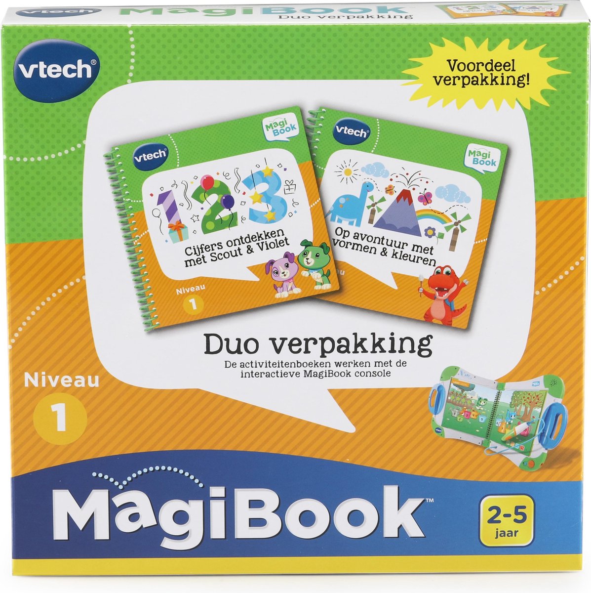 VTech MagiBook Duo verpakking 2-5 jaar
