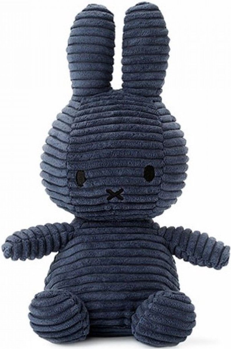 Corduroy nijntje knuffel blauw - 24 cm - Nijntje by Bon Ton Toys