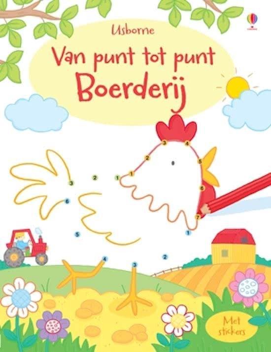 Afbeelding van het spel Kinderboeken kleurboek Van punt tot punt boerderij