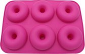SILICONEN DONUT BAKVORM / MAL - Zelf donuts maken! - Roze
