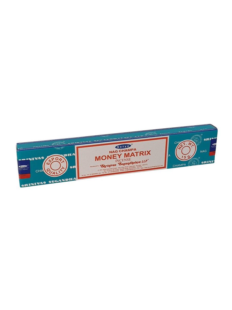 Satya Wierookstokjes Satya Money Matrix (Los pakje 15gr.) Multi