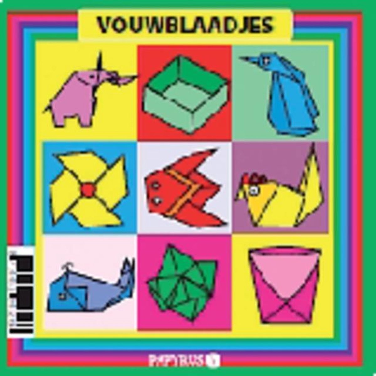 Vouwblaadjes 20x20cm (90 vel) - Meerdere Kleuren — afbeelding 2