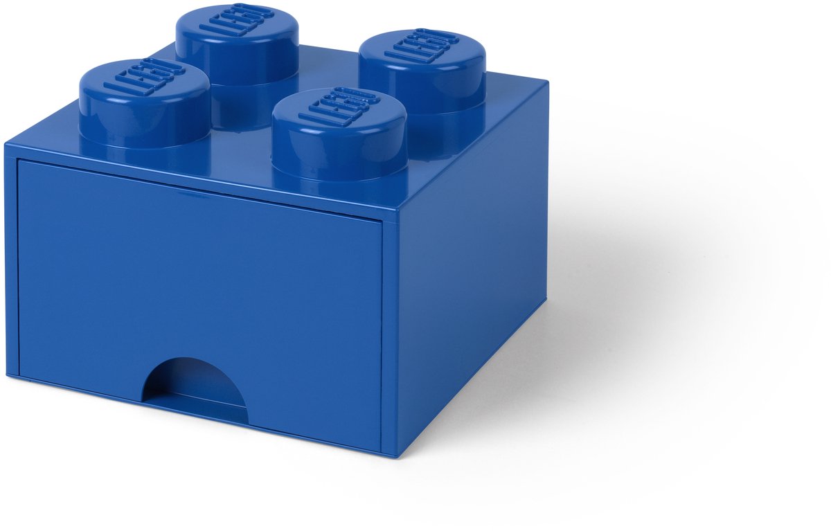 LEGO Brick 4 Opbergbox - Kunststof - Blauw