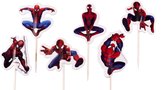 Spiderman Nieuw | 24 stuks | cocktail prikker | cupcake decoratie | prikkers met versiering | taartversiering