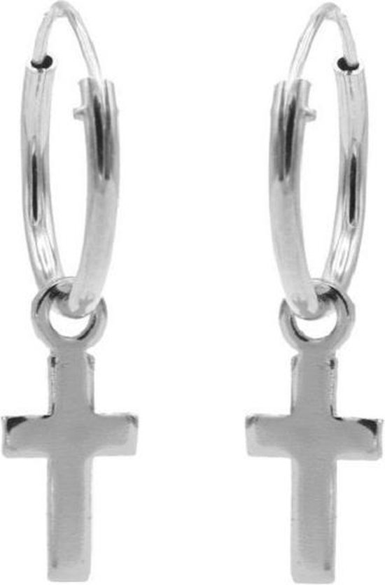 Karma Symbols oorbel M1985 Hoops Faith Zilver