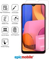 Epicmobile - Samsung Galaxy A20s Screenprotector - Tempered Glass - 9H Anti burst - Gehard Glas