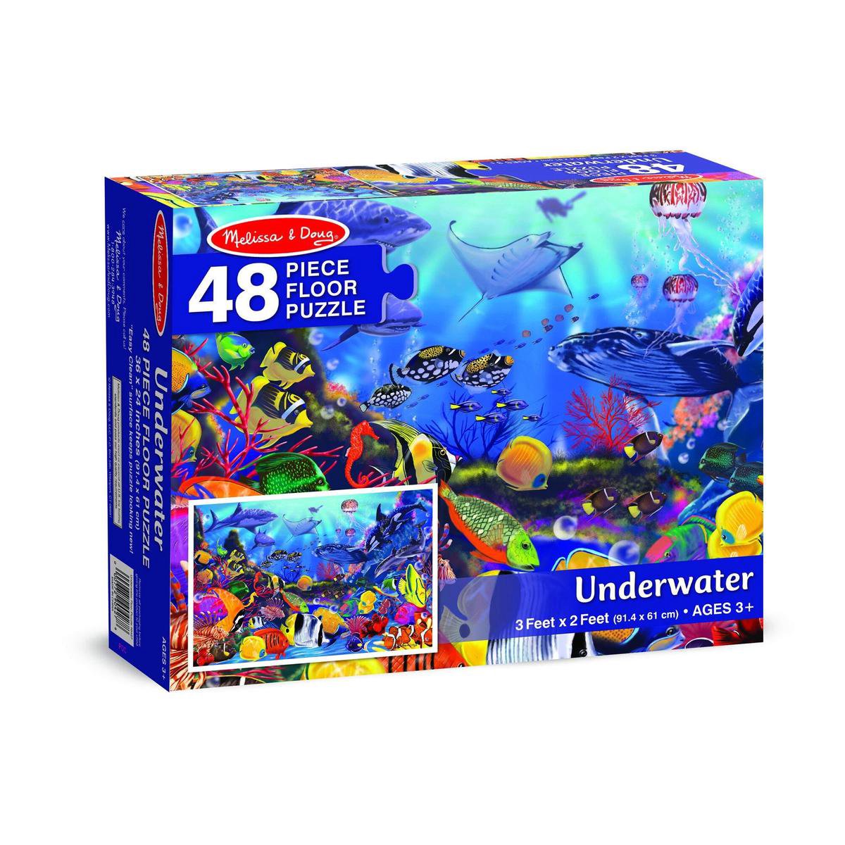 Vloerpuzzel Zeedieren - 48 Stukken