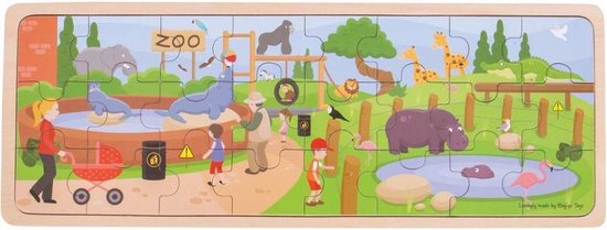 Afbeelding van het spel Bigjigs At The Zoo Puzzle
