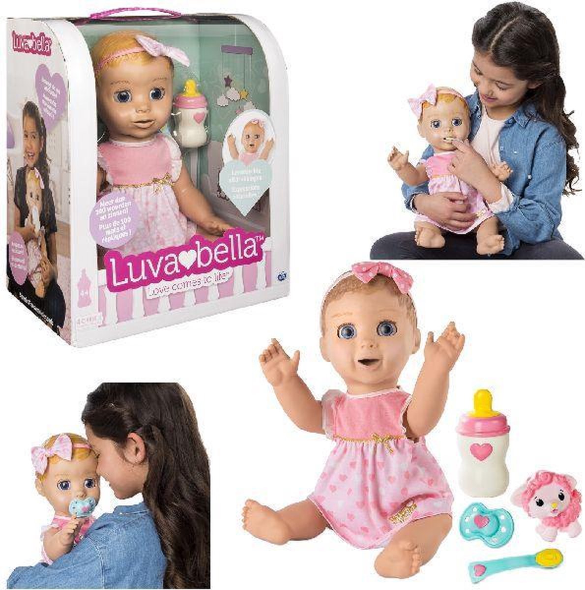 Extreme armoede Bijwerken Dialoog Luvabella interactieve babypop | bol.com