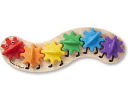 foto van Melissa & Doug Regenboogrups met 6 verwisselbare tandwieltjes