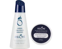Herome Caring Nail Polish Remover Duo Nagellak Remover Zonder Aceton - 1x Nagellak Remover & 1x Remover Pads 30