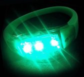 Sound activated LED armbanden, lichtgevende armbanden, muziek armband, groen, 5 stuks