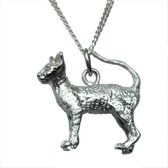 COOLDOG™ ketting Hanger XL - Poes Kat staart - bedel van massief .925 Zilver