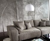 Lamp Big-Deal XL lounge Wit in hoogte verstelbare marmeren booglamp