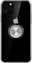 Luxe Magnetische Back cover voor Apple iPhone 11 Pro - Transparant TPU - Magneet voor autohouder - Kickstand