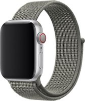 Shop4 - Bandje voor Apple Watch 1 38mm - Nylon Grijs