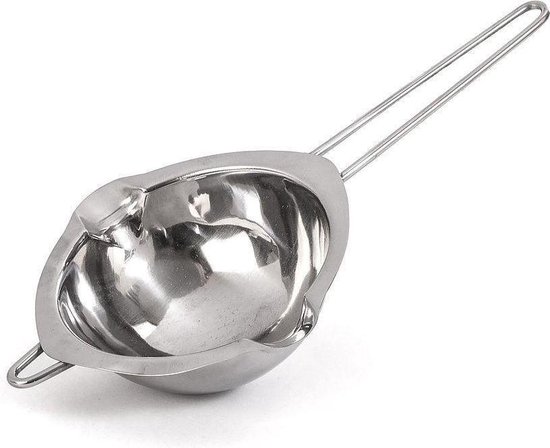 Tissting Melkpan 200 ml 304 roestvrij staal 3 inch mini steelpan warmer boter smeltpot met anti-brandwonden houten handvat, melkboterpan voor gasfornuis