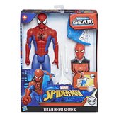 Spider-Man - Titan Hero - Blast Gear Spider-Man - 30 cm (E7344) - Rood