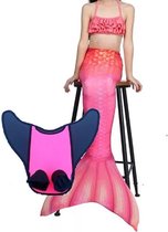 Zeemeermin staart set| Mermaid staart, Bikiniset en Monovin | Lollipop roze maat 130