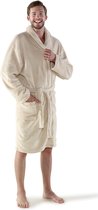 Badjas Beige Creme Maat L/XL 2 zakken Zware Fleece kwaliteit