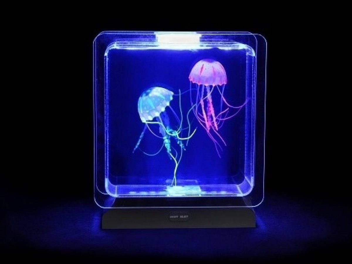 Kwallen Tank Mood Licht Aquarium Stijl Sensorische Autisme Lava Lamp Licht Tank Lamp Met Kleur Verandering voor Woondecoratie (USB -B
