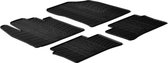 Gledring Rubbermatten passend voor Kia Picanto 2011-2017 (T profiel 4-delig + montageclips)