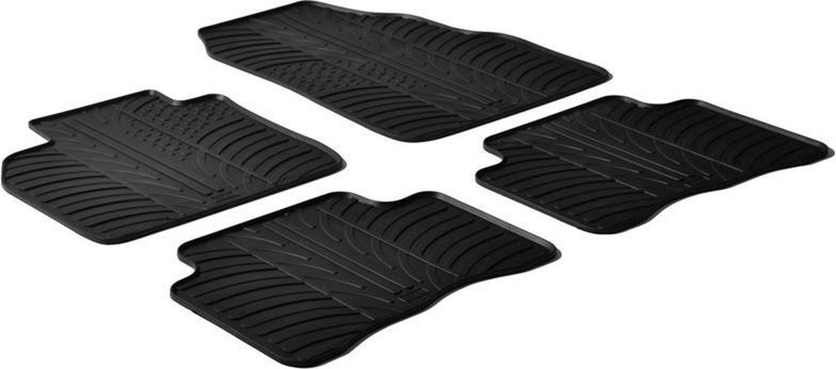 Gledring Rubbermatten passend voor Renault Megane Scenic II 2003- (T profiel 4-delig)