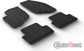 Gledring Rubbermatten passend voor Volvo V70/XC70 2000-2007 & S60 2000-2009 (T profiel 4-delig + montageclips)