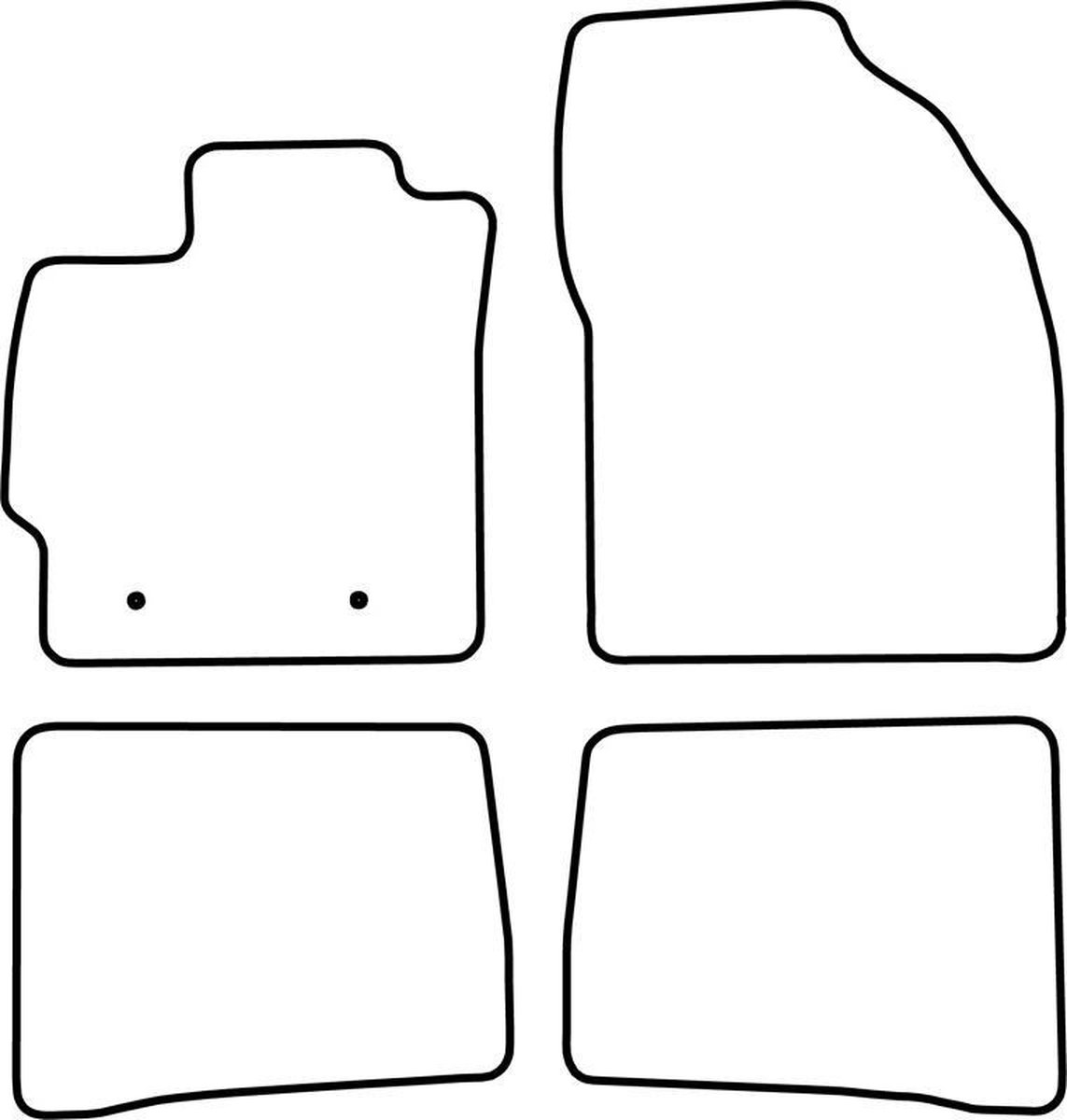 Mattenset Toyota Prius 2003 - 2009 - Toyota Shop