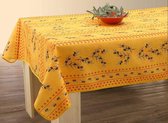 Nappe anti-tache Olivettes jaune 300 x 150 cm - Accessoires de table décoratifs - Décoration de salon - Bonne et Plus®