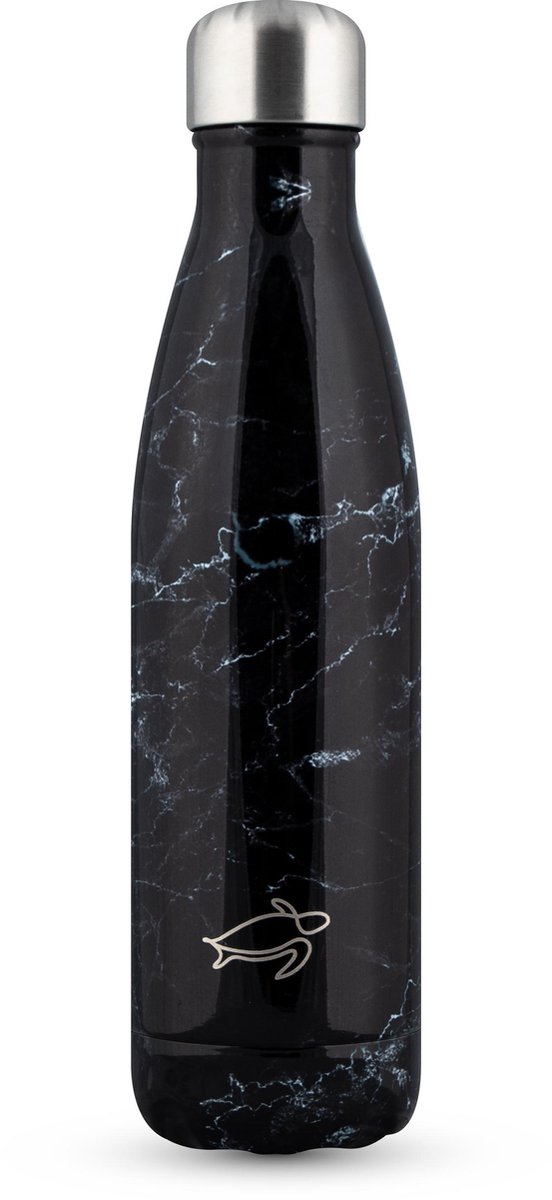 Saywhat Bottle Marble Black - 500ml - Drinkfles - Waterfles - Thermosfles