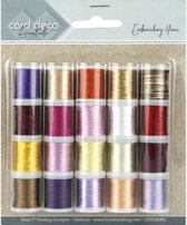 Card Deco Essentials - Embroidery yarn mix 01