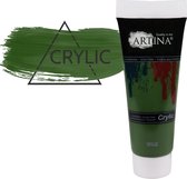 Artina Acrylverf olijfgroen - 120 ml plakkaatverf - acryl verf tubes