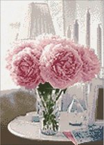 Wizardi Diamond Painting Kit Soft Peonies WD002